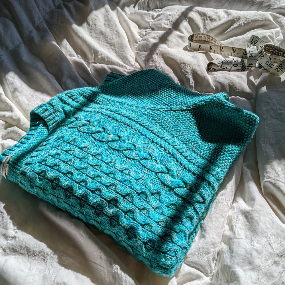 Cable knit sweater